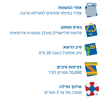 משטח בטיחות מדגם SOFT משטח בטיחות מדגם SOFT
